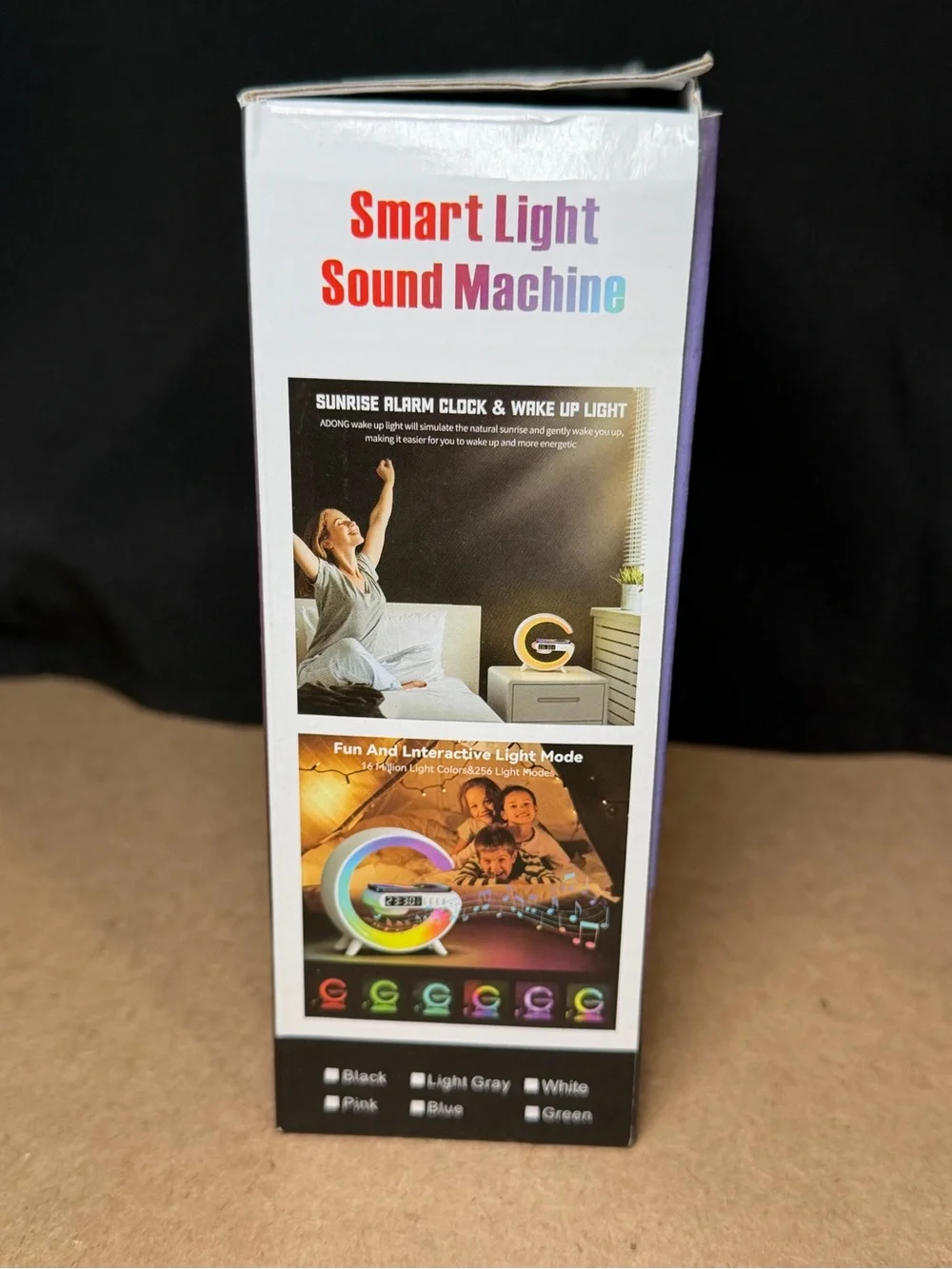 G Shape Wireless Charger Lamp RGB Light Bluetooth Speaker Open Box Never Used